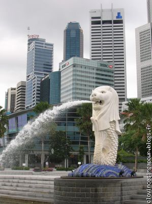 Le Merlion symbole de Singapour